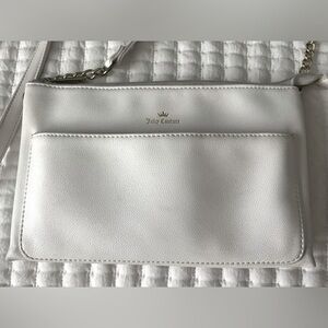 vintage y2k juicy couture white gold purse with long strap authentic early 2000s